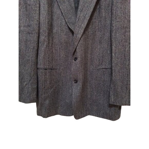 ANTONIO Parillo Blue Tweed Silk Wool Single Breasted Casual Blazer Sz 48 - Picture 2 of 10